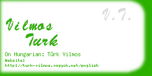 vilmos turk business card