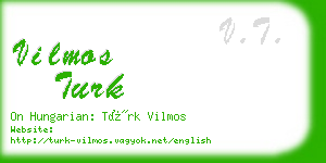 vilmos turk business card